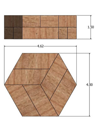 Modelo 3d de Hexagon puzzle para impresoras 3d