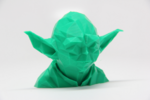 Modelo 3d de Baja poli yoda para impresoras 3d