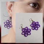  Atomo earrings  3d model for 3d printers