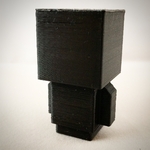 Modelo 3d de Blockhead en blanco 1 para impresoras 3d