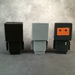 Modelo 3d de Blockhead en blanco 1 para impresoras 3d