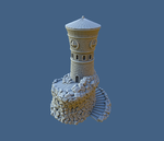  Forbidden watchtower  3d model for 3d printers