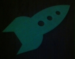  Glow-in-the-dark rocket  3d model for 3d printers