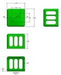  Star wars y-wing battery adapter vintag  3d model for 3d printers