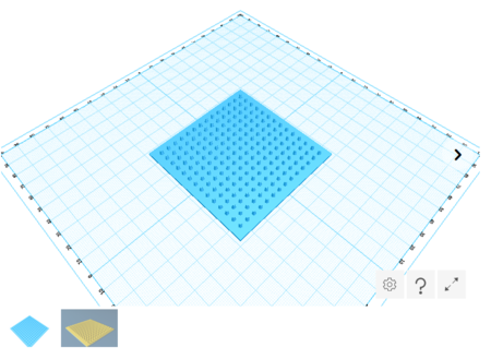 Pegboard for ironing beads - parametric