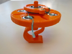 Modelo 3d de  de la mano spinner con cadena lanzador para impresoras 3d