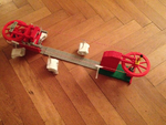 Modelo 3d de Lego teleférico de rueda / seilbahn / góndola para impresoras 3d
