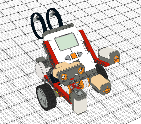 Modelo 3d de Lego robotics simplificado - super piezas para impresoras 3d