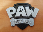  Paw patrol logo dual extruder  3d model for 3d printers