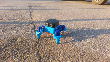Modelo 3d de Crear smartphone de control cuadrúpedo robot araña(otto quad) para impresoras 3d