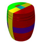 Modelo 3d de Barril de puzzle para impresoras 3d