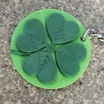  Four leaf clover - keychain  3d model for 3d printers