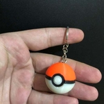  Pokeball keychain multicolor  3d model for 3d printers