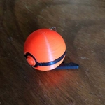  Pokeball keychain multicolor  3d model for 3d printers