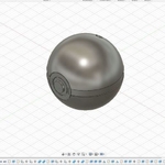 Modelo 3d de Pokeball llavero multicolor para impresoras 3d