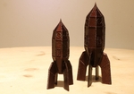 Modelo 3d de Steampunk cohete para impresoras 3d
