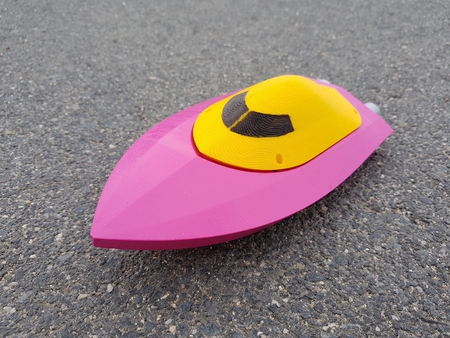 Modelo 3d de Rc mini twin jet boat - prueba de impresión para impresoras 3d