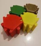 Modelo 3d de Modular hexagonal, cuadro de para impresoras 3d