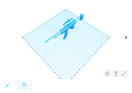 Modelo 3d de Rifle de asalto semiautomático para impresoras 3d