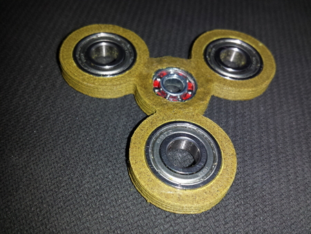 Wood PLA fidget spinner