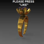  Lily ring  3d model for 3d printers