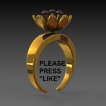 Modelo 3d de Lily anillo para impresoras 3d