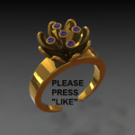  Lily ring  3d model for 3d printers