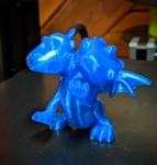  Two headed cute rearing dragon  3d model for 3d printers