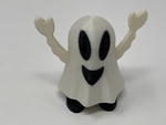  Halloween happy ghost pin walker.  3d model for 3d printers