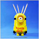 Modelo 3d de Minion palillo de dientes para impresoras 3d