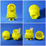 Modelo 3d de Minion palillo de dientes para impresoras 3d