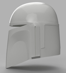 Modelo 3d de Reloj de la muerte mandalorianas casco de star wars para impresoras 3d