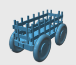 Modelo 3d de Remolque para tractor publicado anteriormente para impresoras 3d