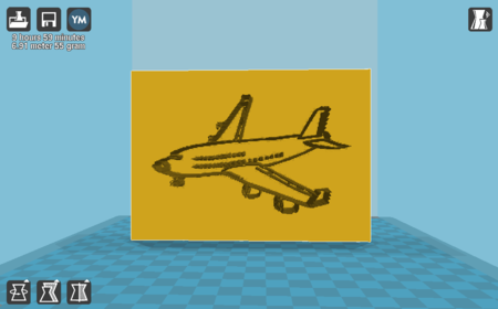 Modelo 3d de Avión para impresoras 3d