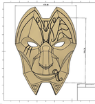  Jhin mask (league of legends)  3d model for 3d printers