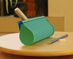  Multi-color zip top pencil case  3d model for 3d printers