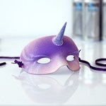 Modelo 3d de Halloween máscara de unicornio para impresoras 3d