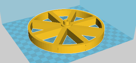 Modelo 3d de Gran rueda de lego para impresoras 3d