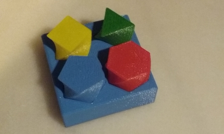 Modelo 3d de Puzzle para los más pequeños para impresoras 3d