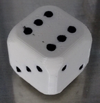  Rounded dual color dice  3d model for 3d printers