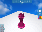  Morphi rook chess piece  3d model for 3d printers