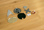  Star trek combadge - circuit playground  3d model for 3d printers