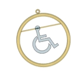 Modelo 3d de Handicap logotipo de aretes - orgullosos de ser diferentes para impresoras 3d