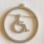 Modelo 3d de Handicap logotipo de aretes - orgullosos de ser diferentes para impresoras 3d