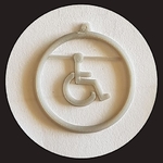 Modelo 3d de Handicap logotipo de aretes - orgullosos de ser diferentes para impresoras 3d