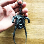  Half-life alyx armored headcrab articulated keyring  3d model for 3d printers