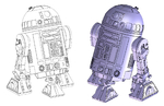 Modelo 3d de R2-d2 para impresoras 3d