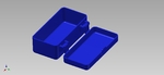 Modelo 3d de Pequeña caja con impresión en lugar de la tapa para impresoras 3d