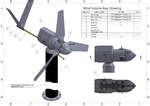 Modelo 3d de Mkii de 5 vatios 3d imprimible de la turbina de viento para impresoras 3d