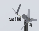 Modelo 3d de Mkii de 5 vatios 3d imprimible de la turbina de viento para impresoras 3d